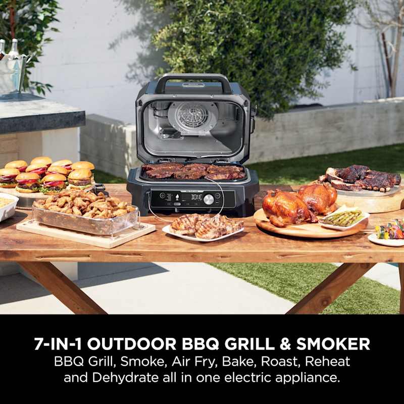 Woodfire Pro Connect XL Electric BBQ Grill & Smoker with Stand & Cover