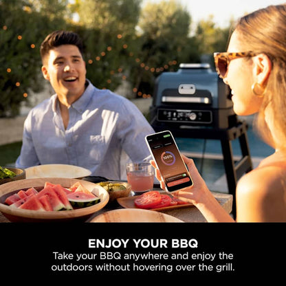 Woodfire Pro Connect XL Electric BBQ Grill & Smoker with Stand & Cover