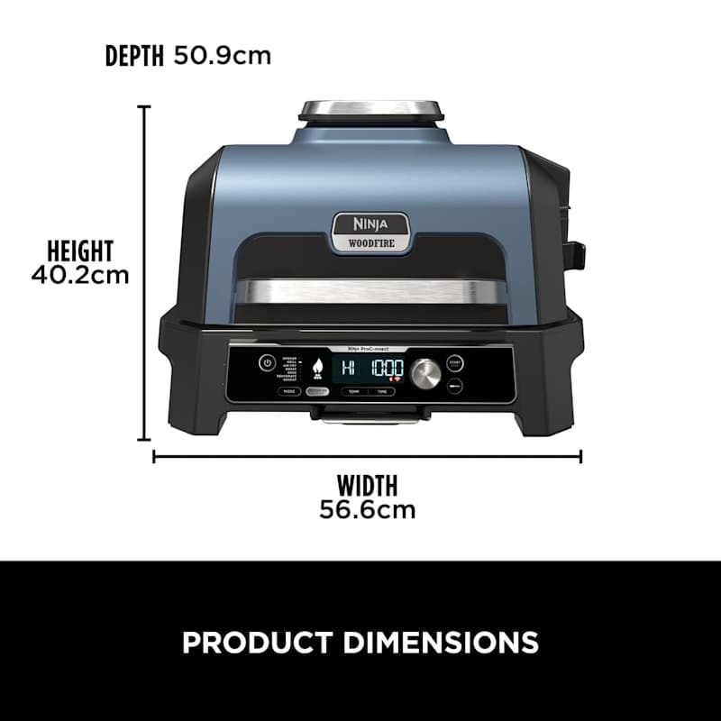Woodfire Pro Connect XL Electric BBQ Grill & Smoker with Stand & Cover