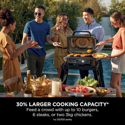 Woodfire Pro Connect XL Electric BBQ Grill & Smoker with Stand & Cover