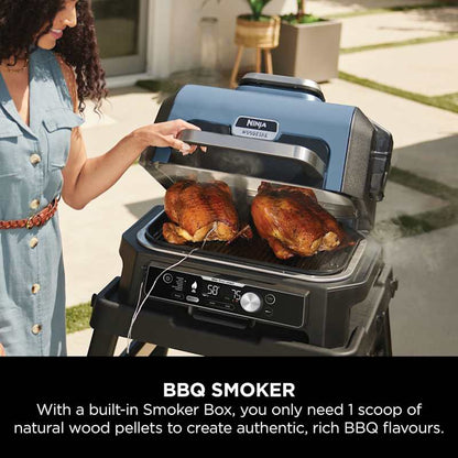 Woodfire Pro Connect XL Electric BBQ Grill & Smoker with Stand & Cover